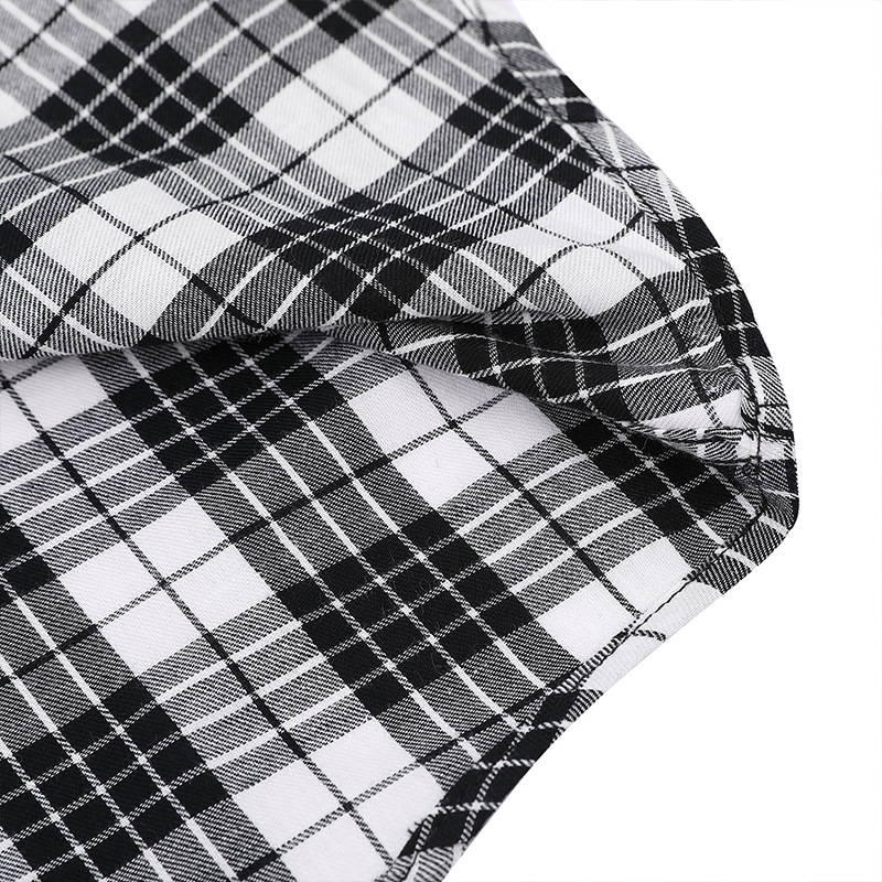 Camicie hawaiane casual da uomo transfrontaliere camicie a maniche corte da uomo del commercio estero camicie da uomo all'ingrosso camicie a quadri europee e americane_voghion.com