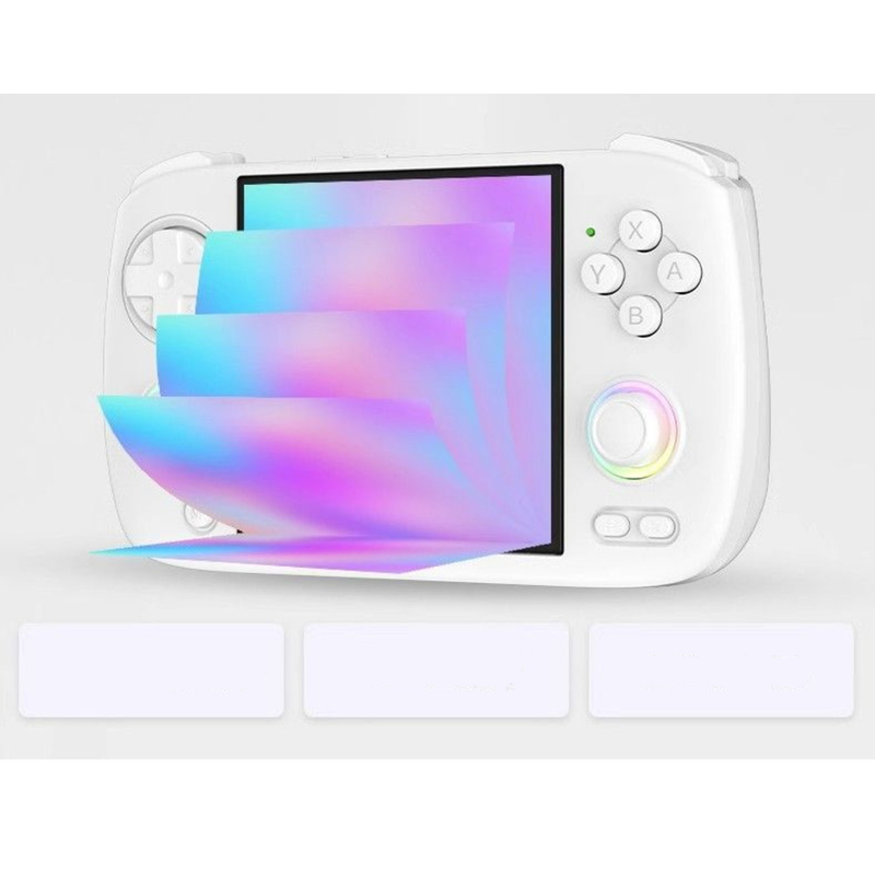 Console portable Linux ANBERNIC RGCubeXX version horizontale écran carré double joystick TV 2024_voghion.com