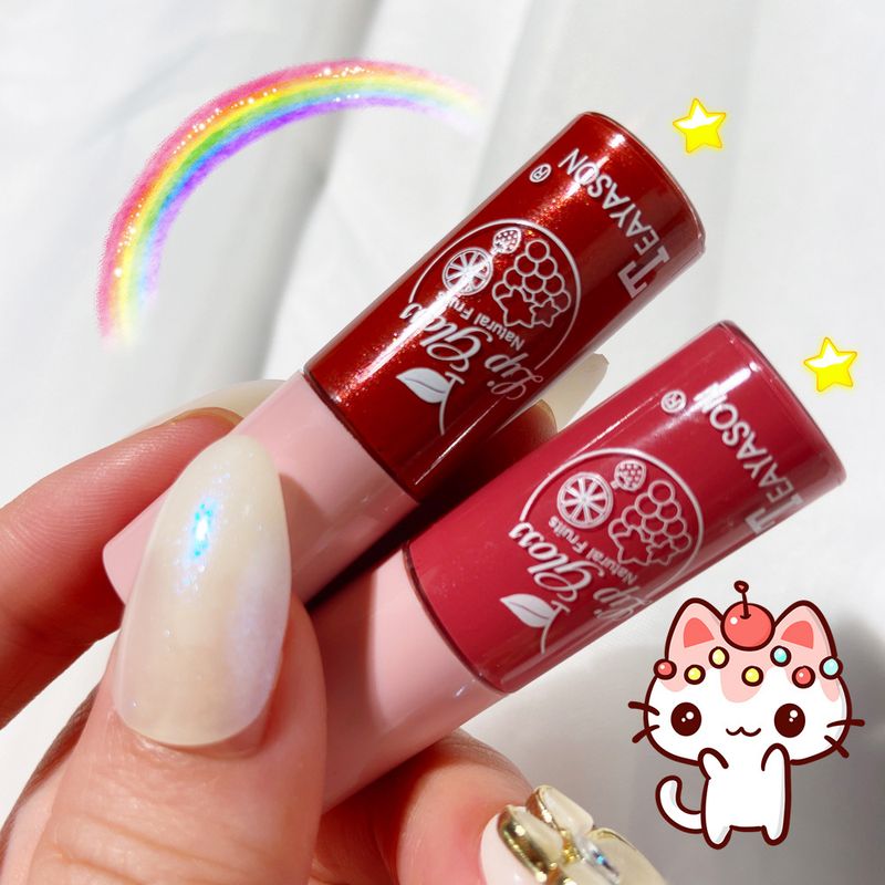 Dudu Farblose transparente Farbe Helle Kristallhonigglaslippe Feine funkelnde Perlenlichtband Glänzendes Gelee_voghion.com