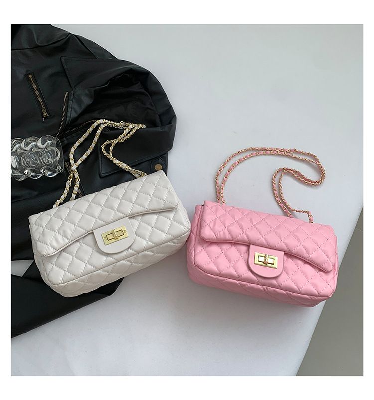 Lingge Embroidered Thread Handmade Chain 2024 New Fashion Large Capacity Texture Single Shoulder Women's Crossbody Small_voghion.com