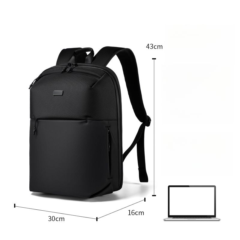 Zaino da lavoro da uomo in tessuto Oxford, borsa a doppia tracolla, impermeabile e resistente all'usura_voghion.com