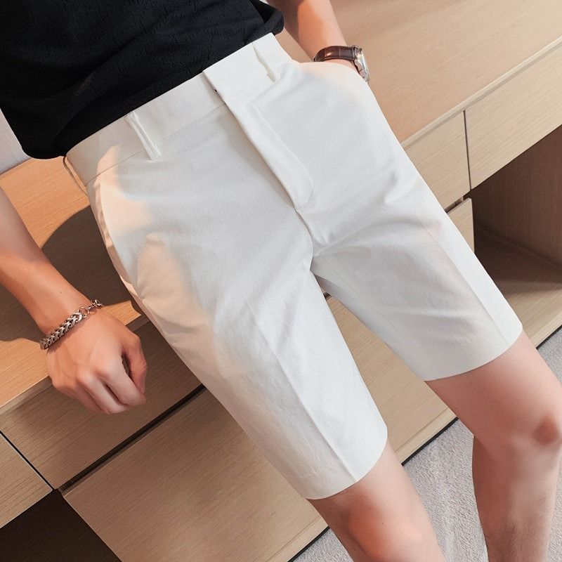 27-42 Summer Luxury High Quality Men's Casual Shorts Versatile 5/4 Western Pants Thin Middle Pants Western Shorts_voghion.com