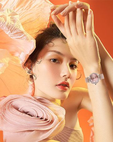 Smart Watch for Women with Diamonds,1.3''Full Touch Screen Smartwatch for Android Phones,Fitness Tracker with Heart Rate/Blood Oxygen/Sleep Monitor_voghion.com