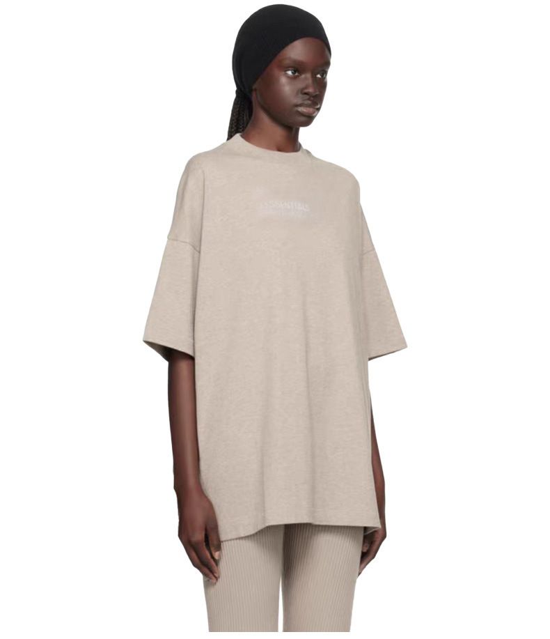 Uus ESSENTIALS trendikas beež lühikeste varrukatega meeste ja naiste puuvillane T-särk täiskasvanutele_voghion.com