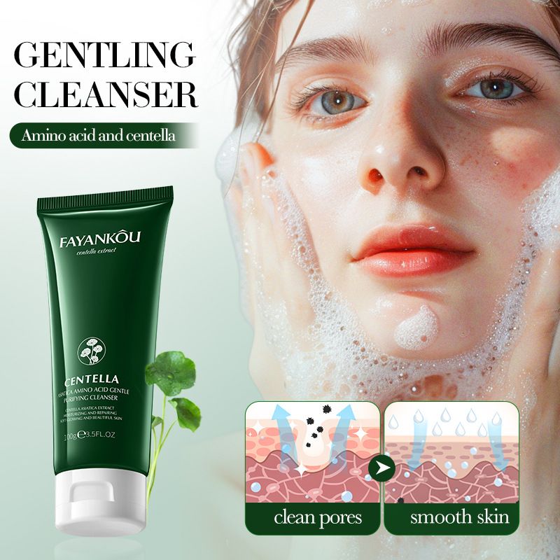 Detergente viso completo alla Centella Asiatica FAYANKOU, detergente viso agli aminoacidi_voghion.com