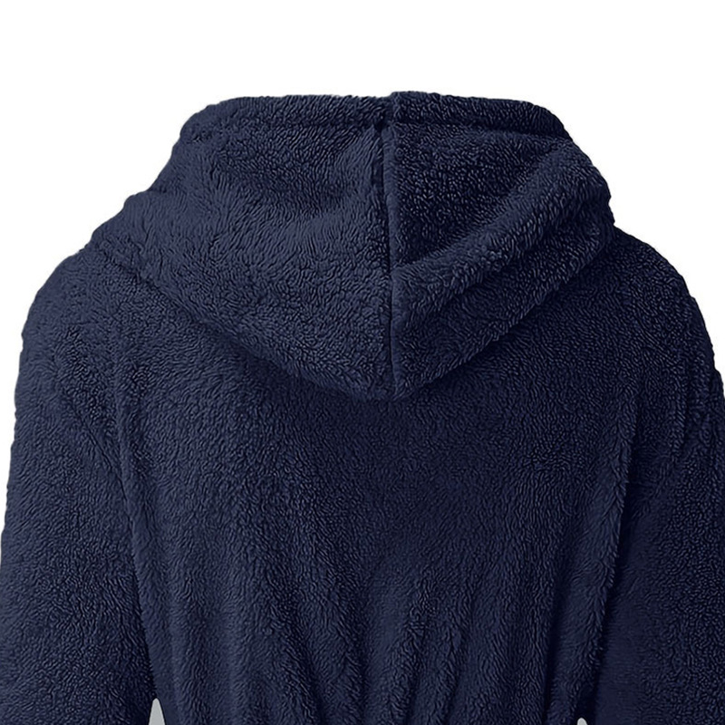 Herrenbekleidung 2024 Herbst und Winter neue Herren plus Samt dicke warme langärmelige Hauskleidung lässig einfache und bequeme Flanell-Bademantel_voghion.com