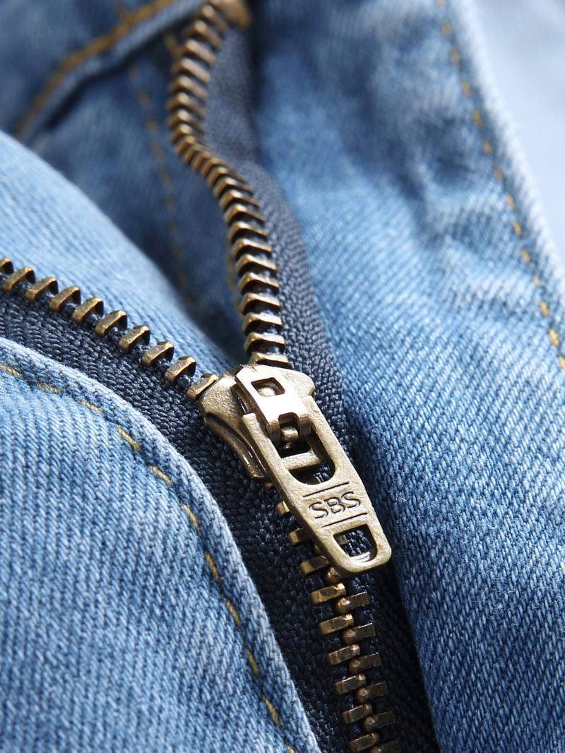 2024 Elastic Tight Jeans Men's casual light colored men's denim trend_voghion.com