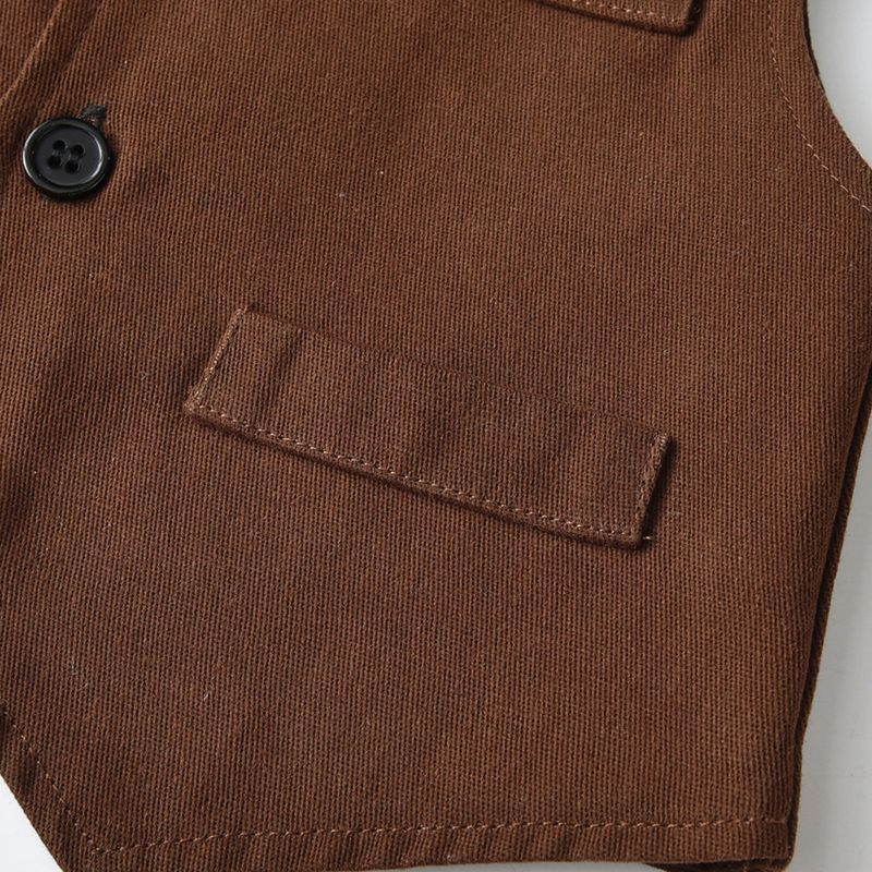 Ropa para niños Traje para niños Chico guapo Chaleco para niña de flores Vestido para niño Bebé Primer cumpleaños Traje para niños medianos y grandes Ropa de primavera_voghion.com