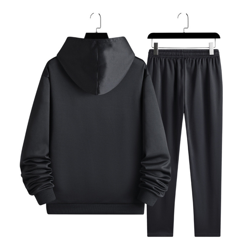 2023 Autunno Giovani Nuovo Set Girocollo Casual Sport Due Pezzi Maglione Con Cappuccio Pullover Maglione Moda Uomo_voghion.com