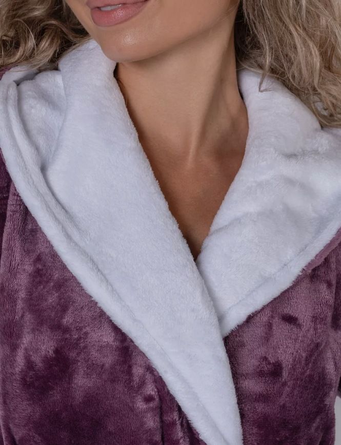 Autumn And Winter Women's Long Simple And Comfortable Bathrobes, Nightgowns, Thickened And Warm_voghion.com