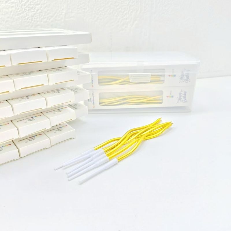 6/12/48 pezzi/1 custodia candele di compleanno candele a spirale per torte candele lunghe e sottili per feste nuziali e decorazioni per torte_voghion.com