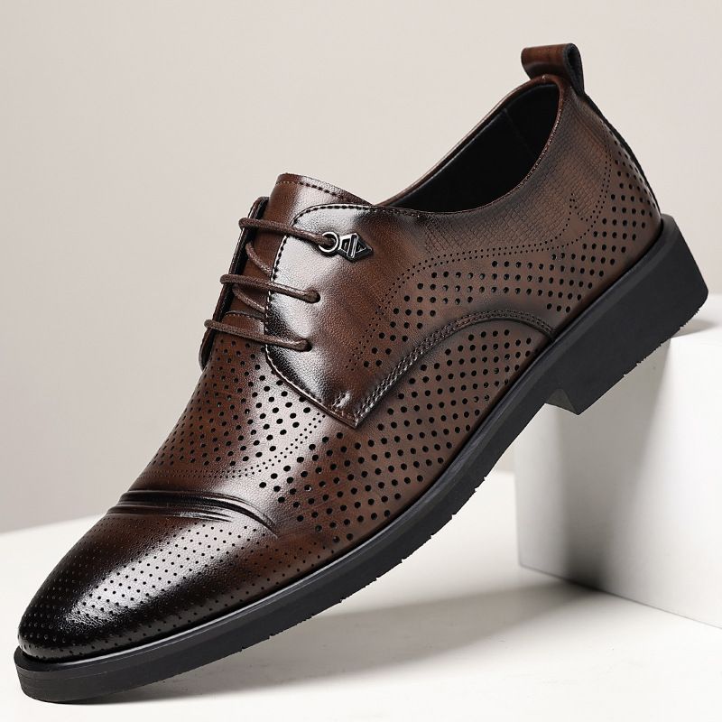 Leder 2025 Frühling Neue Business Formale Herrenmode Plus Größe Derby Schuhe Trend_voghion.com