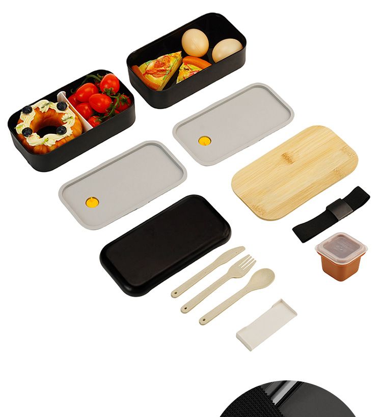 Lunch Box For Office Workers Microwaveable Compartmentalized Large Capacity Set Outdoor Lunch Box_voghion.com