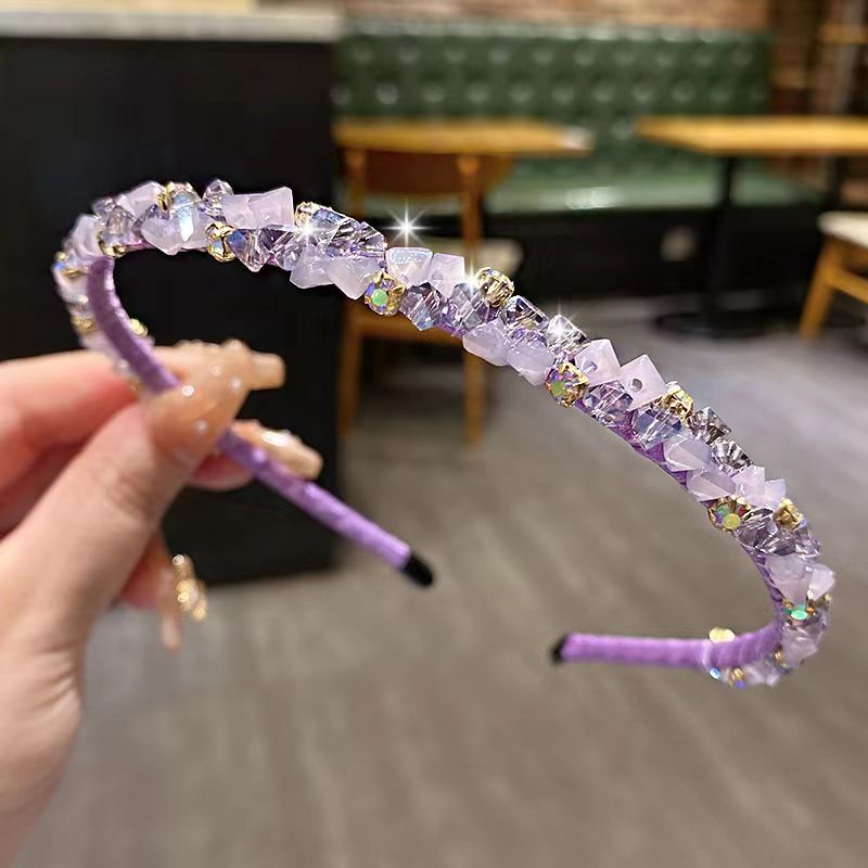 Korejiešu princeses temperaments, ar dimantiem inkrustēts sasmalcināts akmens, kristāla gaiša greznība, salds ūdens, urbja galvas saite,_voghion.com