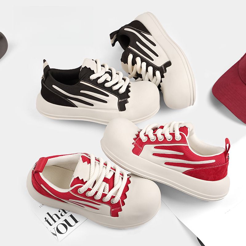 Thick Bottom Eggshell Canvas Shoes Men's,Women's,2025 Summer New Breathable_voghion.com