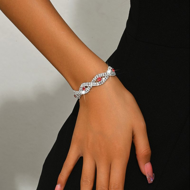 Frauen Licht Luxus Stil Zirkon Bunte Edelstein Armband Multicolor_voghion.com
