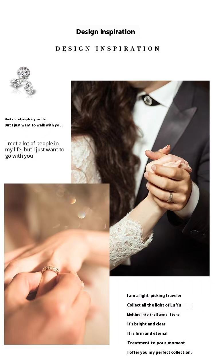 Bague de fiançailles en argent pur avec diamant Mosang Stone 1 carat pour homme_voghion.com