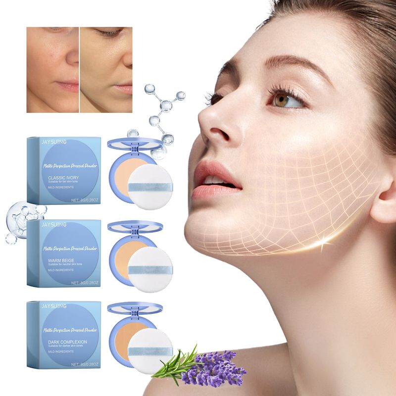Jayswing leichtes, dünnes Make-up-Fixierpuder, zart, sanft, wasserfest, ölregulierend und hautaufhellend_voghion.com