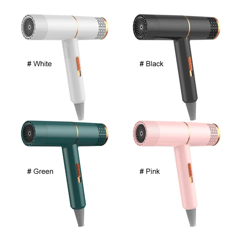 Secador de cabelo elétrico de 800 W, soprador potente com vento quente e frio, secador profissional para salão de beleza e cuidados com os cabelos_voghion.com