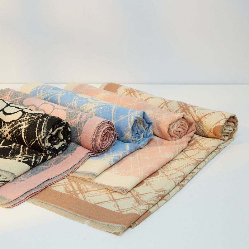 Xiaoxiangfeng Mountain Camellia Donna Inverno Versatile 2024 Nuova edizione coreana di fascia alta Sciarpa per atmosfera calda_voghion.com