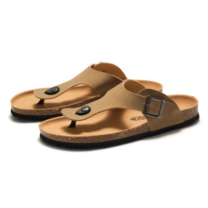 SHLIANG New Spring Summer Men's Soft Wood Slippers Fashion Flip Flops Beach Shoes Water Squeeze Cool Sandals Y0555_voghion.com