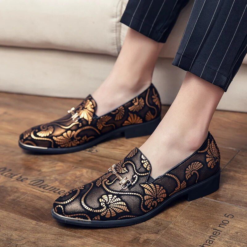 British Work Lazy Leather Casual Disco Hairdressers, Fashionable Men's Shoes, Wedding Shoes_voghion.com