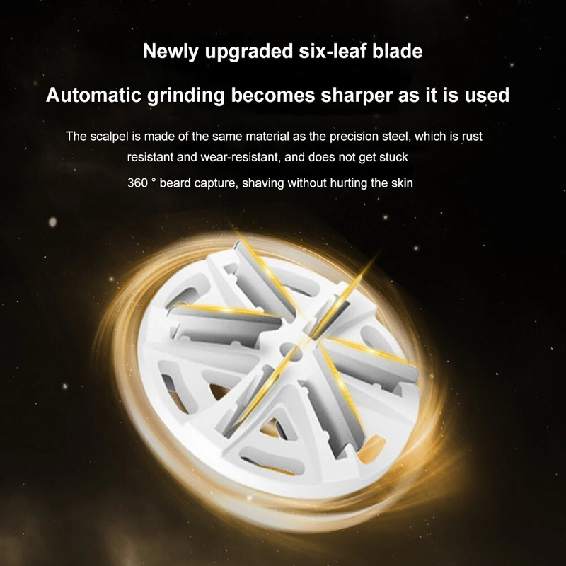 1pc Mini upgraded with 6-blade portable mini charging travel electric shaver for men's shavers_voghion.com