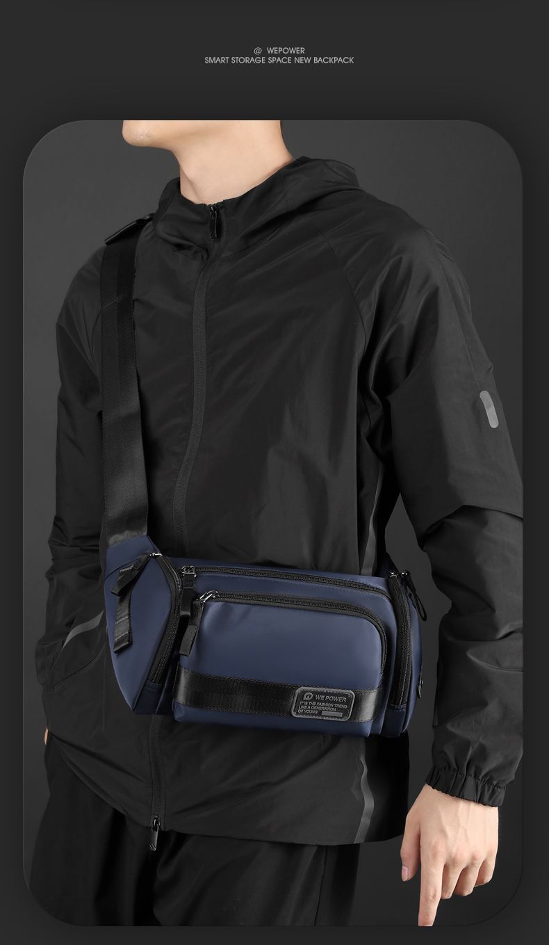 Chest Multi-Functional Men's Messenger Simple Commuter Shoulder Outdoor Leisure Large Capacity Sports Riding Waist Bag_voghion.com