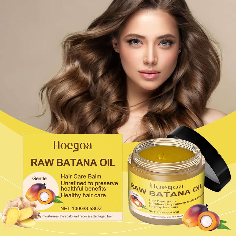 Hoegoa Batana Crema Essenziale Detergente per Massaggio al Cuoio Capelluto Secco e Nutriente per Capelli_voghion.com