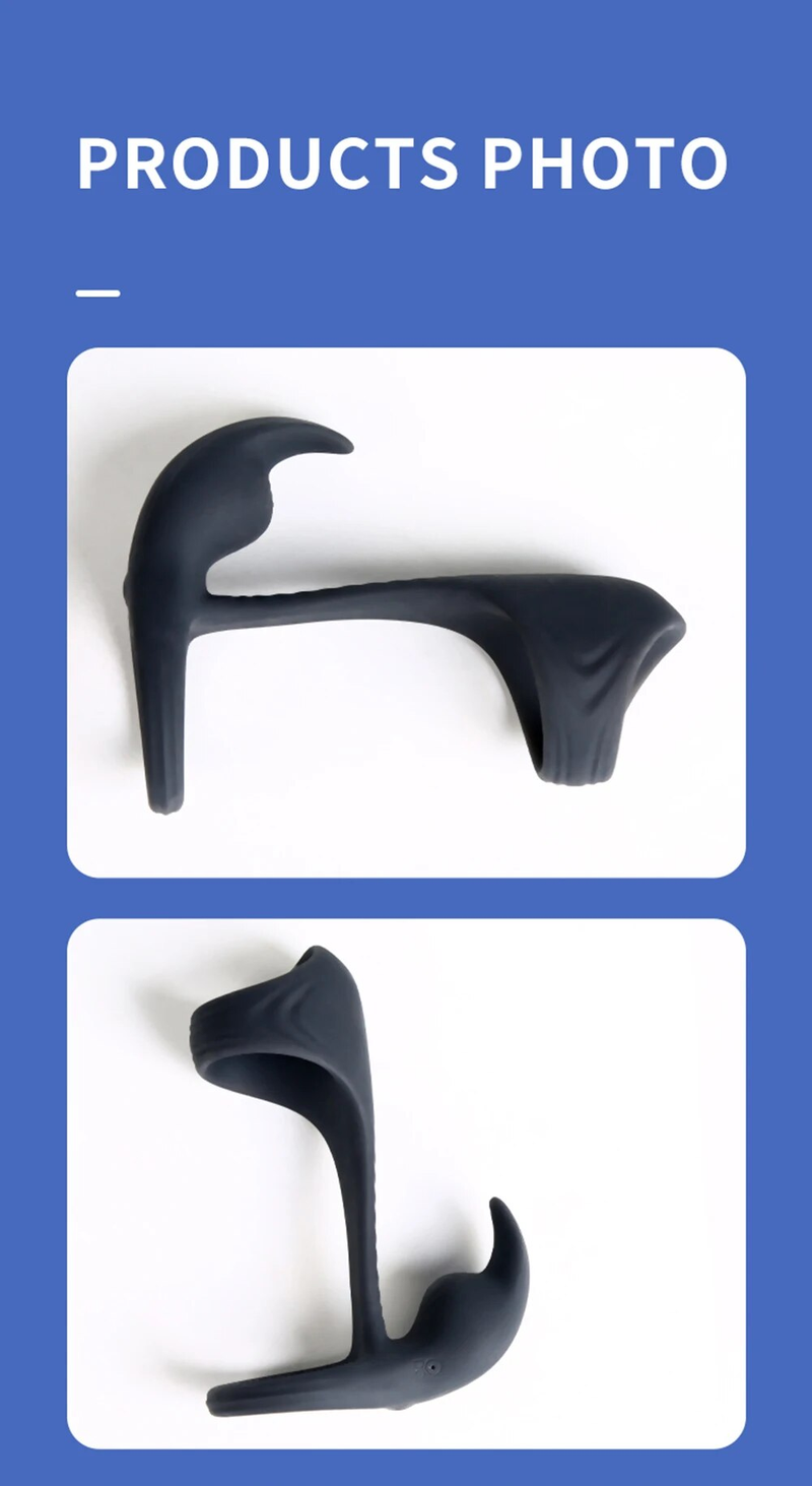 Vibrating Ring Vibrator Delay Ejaculation G Spot Clit Stimulate Massager Sex Toys for Men Couple Dick Sleeve_voghion.com