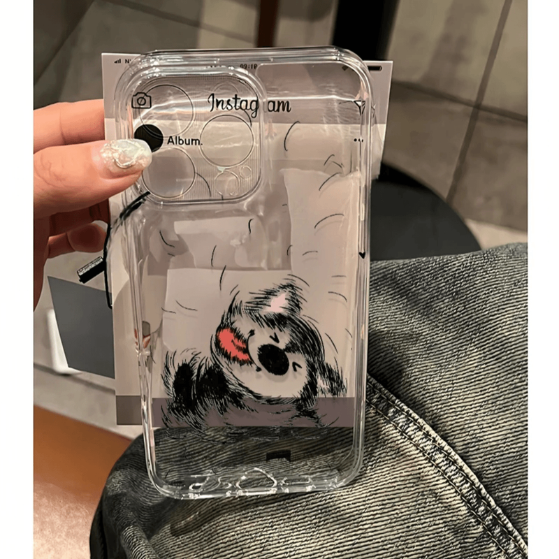 Shaking Head Puppy Suitable For 15 Pro Max Phone IPhone 16 Soft Case 14 Fun 13 Transparent 12/X_voghion.com