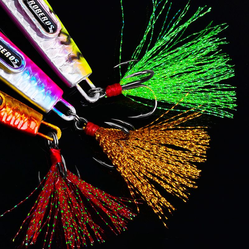 Tie Hair Hooks Blood Groove High Carbon Steel Feathered Barbed Anchor Fish Gold Three Tone Hook Bulk_voghion.com