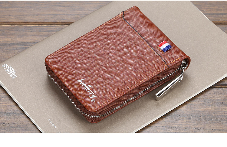 Baellerry Männer Uergel Card Holder New Product PU Dokument Bag Fashion Zipper Multi-Card Coin Portemonnaie_voghion.com