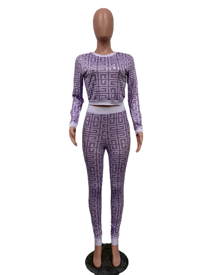 Set sexy in due pezzi con stampa digitale ad alta definizione di tendenza della moda femminile_voghion.com