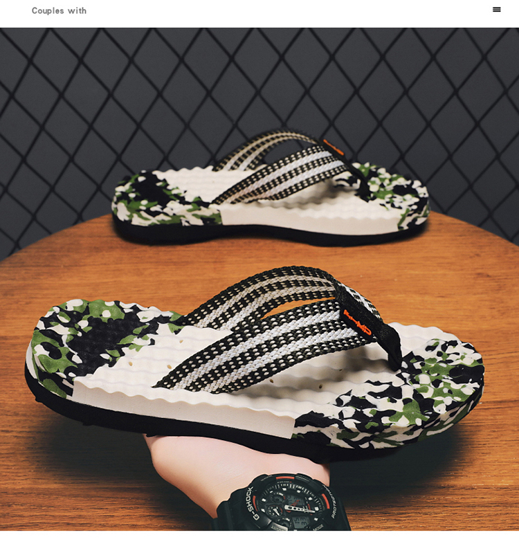 Men's Sandal Comfortable Padded Beach Flip-Flop_voghion.com