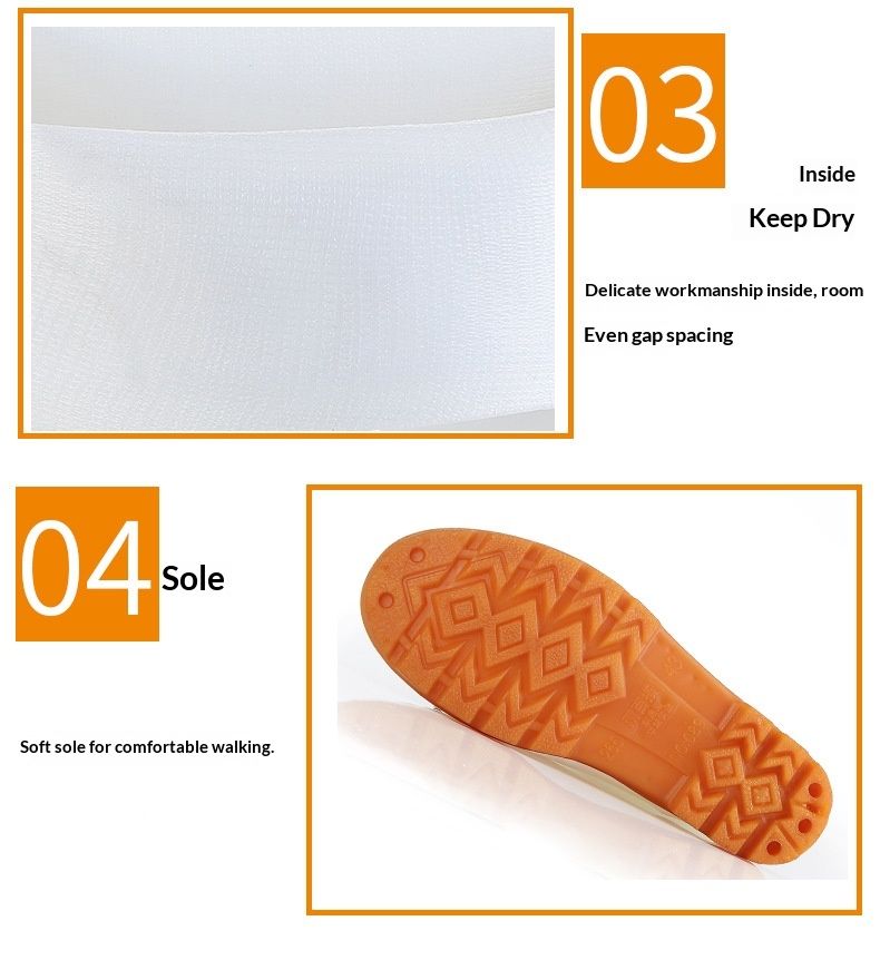 WalkPrime Scarpe da acqua impermeabili antiscivolo con suola in pelle bovina bianche igieniche per fabbrica alimentare da uomo Stivali da pioggia_voghion.com