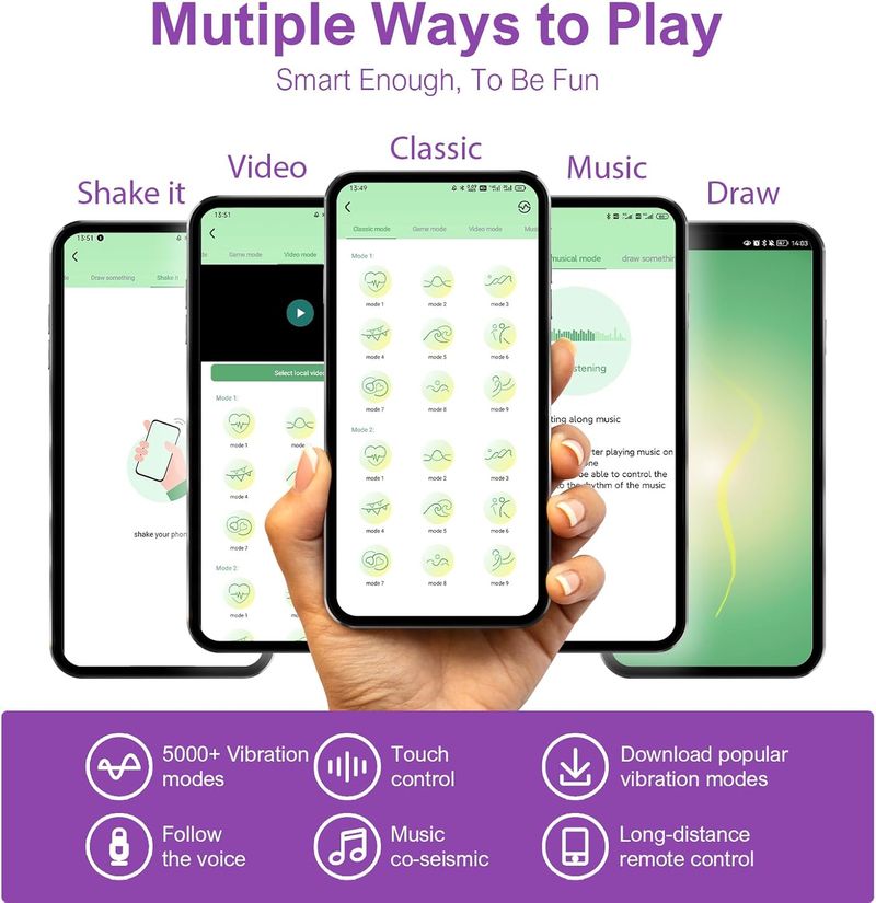 G-Punkt-Höschenvibrator mit APP-Fernbedienung, Pink Fun, tragbar über große Entfernungen, wiederaufladbares Sexspielzeug für Erwachsene, mehr als 10 Vibrationen für Frauen_voghion.com