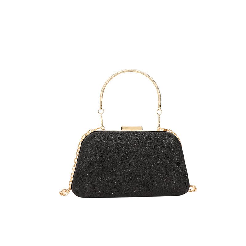 Borsa piccola con tracolla singola, quadrata, lucida e glitterata, da sera, stile 2025_voghion.com