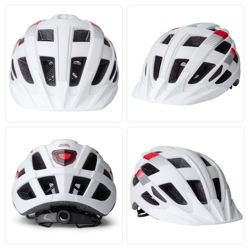 Bike Riding Helmet Unisex Riding Gear With Large Brim USB Light Removable_voghion.com