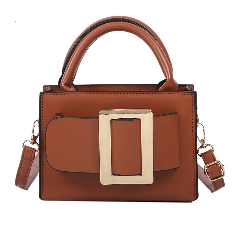 Piccola borsa quadrata per donna 2020, nuova borsa a tracolla alla moda coreana, tinta unita, con texture_voghion.com