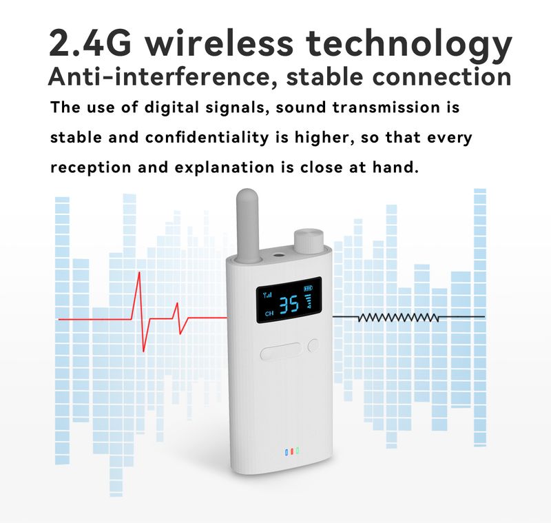 Tebe Wireless Microphone Tour Guided System Portable Audio Transmitter Receiver Interpretation Earphone for Travelg_voghion.com
