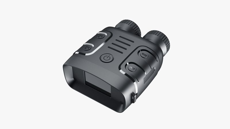 Ultra Clear Large Screen Day Dual-use Camera And Video Recorder With High-definition Infrared All Black Dual Tube Night_voghion.com