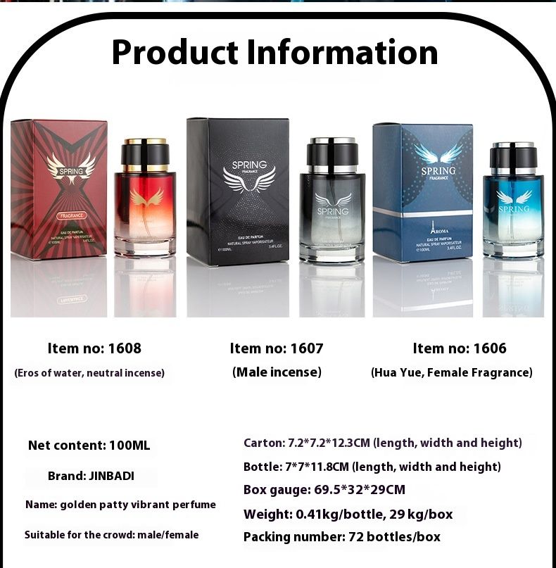 Hot Selling Men's And Women's Same Perfume Durable Light Fragrance Delicate Fragrance Cologne Perfume Gift Box 100ML_voghion.com