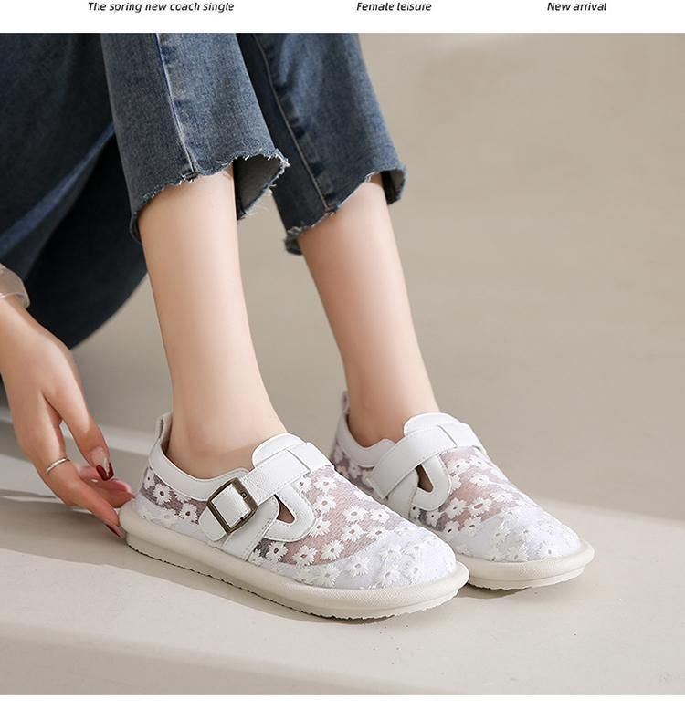 Baotou-Sandalen im Sommer, vielseitige Outdoor-Kleidung. Ein Fuß flache Anti-Rutsch-Büroarbeitsschuhe mit atmungsaktivem Mesh für_voghion.com
