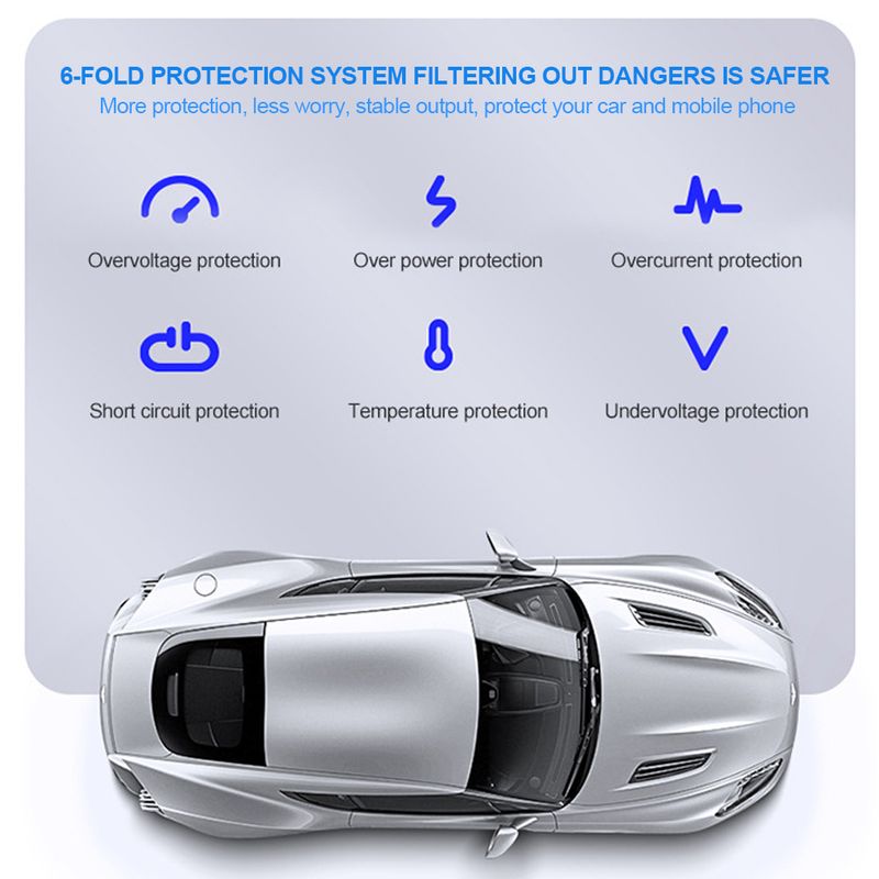 3.0 Charger Fast Charging White Black Mini Shape Ph Charge Pd Slot Car C Lighter Type Mobile 20w Usb For Xiaomi_voghion.com