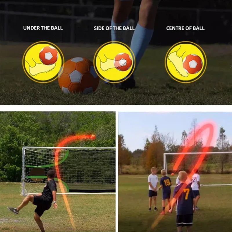 Fußball Curve Ball Arc Ball kann den Bogen des Unterhaltungsfußballs 4 Ball Fußballtrainingszubehör herauswerfen_voghion.com