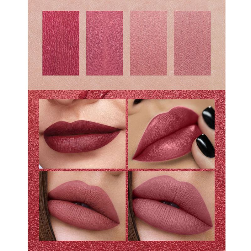 BeautyLife 4 Colors Long Lasting Waterproof Velvet Matte Cigarette Lipsticks Cosmetics_voghion.com