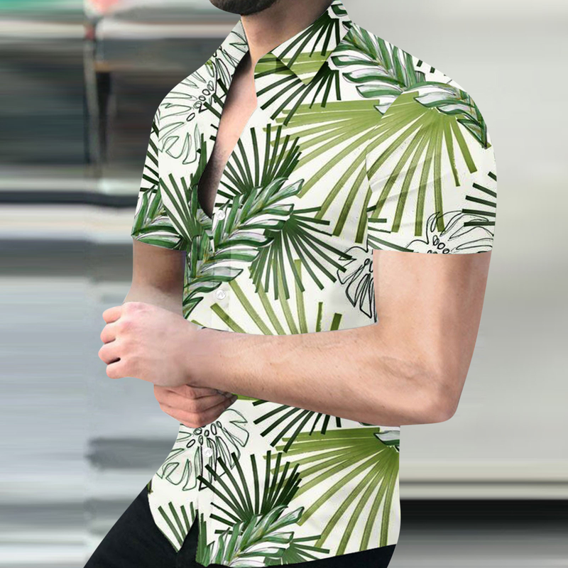 Poletna nova moška majica s kratkimi rokavi s 3D digitalnim tiskom in večjo velikostjo za prosti čas_voghion.com