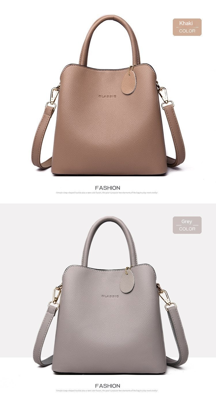 Soft Leather Bag for Women 2024 New Fashionable Handbag for Women with Large Capacity Multiple Compartments One Shoulder Versatile Crossbody Bag_voghion.com