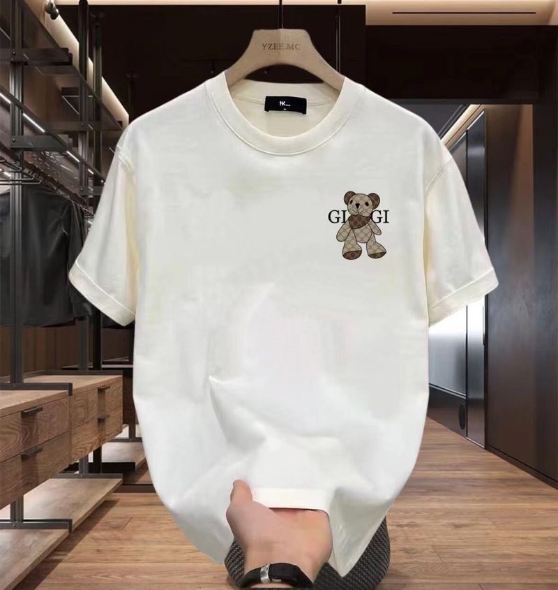 Women’s Clothing Casual Versatile Combed Cotton Short Sleeved T Shirt Men's Summer Loose Large Size Casual Versatile Youth Short Sleeved Cool_voghion.com